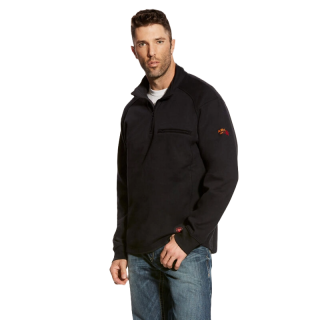 Ariat FR Rev 1/4 Zip Top - Black 